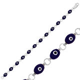 Gümüş Oval Nazar Kadın Bileklik