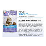 Plaisir 100Gr Pouch Trout and Shrimps Alabalık Karides Etli 1Adet Kedi Maması