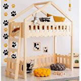 Markaawm Montessori Ranza Çocuk Karyola Oyun Evi Yatak Giraffe