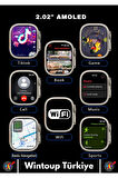 Premium Watch Wifi 3 Hk9/10 Wifi/Navigasyon/SMS/Bildirim/Application Destekli 4g Amoled Android Saat