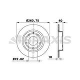 Mazda Arka Fren Aynası Duz Mazda 626 2.0 Fs 92>97 MX 6 2.0 2.5 2 5 92>97 261×5 Ford Probe II (ecp) 2.0 16v - Braxıs Ae0401