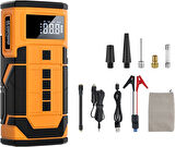 Auhma A5577 Hava Pompası Güç Bankası Araç Akü Start 8000mAh14.8V 150PSI Şarj Cihazı