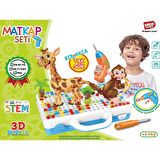 Eğitici Matkaplı Creative Puzzle 340 Parça 3D Oyuncak Seti - Matkap Oyuncak - Eğitici Oyuncak