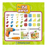 Eğitici Matkaplı Creative Puzzle 340 Parça 3D Oyuncak Seti - Matkap Oyuncak - Eğitici Oyuncak