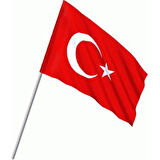 Beyaz Unisex Baskılı Ay Yıldız Tshirt + Balon + Bayrak - 29 Ekim Cumhuriyet Bayramı Tişört