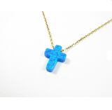 HAÇ OPAL 925 AYAR GÜMÜŞ KOLYE