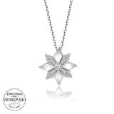 Taşlı Çiçek  925 Ayar Gümüş Kolye