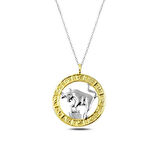 Boga Burcu Gold 925 Ayar Gümüş Kolye