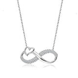 Kalp Sonsuzluk 925 Ayar Gümüş Kolye
