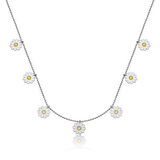 Papatya Şans Çiçek 925 Ayar Gümüş Kadın Kolye