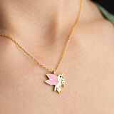 Kanatlı At Melek Kanatlı  925 Ayar Gümüş Kolye