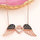 Kanatlı Kalp 925 Ayar Gümüş Kolye