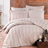 Wafel Taş - Çift Kişilik Jakarlı Saten Nevresim Takımı