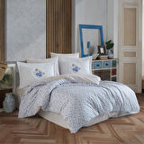 HOBBY EMPİRME PİKE SETİ ÇİFT KİŞİLİK LİSA MAVİ