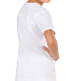 Özkan 0706 10'lu Paket Erkek Çocuk %100 Pamuklu Ribana Esnek Rahat Yarım Kol Kapalı Yaka Fanila T-shirt