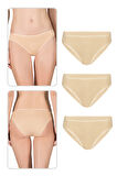 Özkan 23926 3'lü Paket Kadın Viskon Esnek Rahat Slip Külot