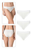 Özkan 23926 3'lü Paket Kadın Viskon Esnek Rahat Slip Külot