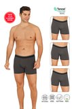 Özkan 11256 3'lü Paket Erkek Premium Kumaş Modal Pamuklu Esnek Yumuşak Boxer Şort