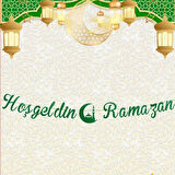 Yeşil Lüks Hoşgeldin Ramazan Temalı Stickerlı Ledli Süsleme Seti (Paket:3)