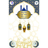 Lacivert Gold Hoşgeldin RamazanTemalı Süsleme Seti (Paket:4)