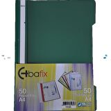 Bafix Telli Dosya Plastik Xl Yeşil A4