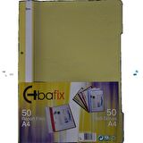 Bafix Telli Dosya Plastik Xl Sarı A4