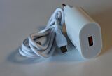 Elba ELB06-USB-25WTypc  Beyaz Usb 25W Şarj Kafa +1Mt Usb Type-c Kablo QC4.0 (Akım Koruma-Hızlı Şarj)