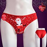 Papatya Dr.8815 Kadın Kırmızı Yılbaşı Bikini Külot