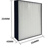 Purmed Daikin MC40 - MC50 - MCK55 Hava Temizleyici Uyumlu Hepa Filtre