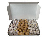 Çifte Kavrulmuş Antep Fıstıklı Karışık Lokum 1KG (Hindistan Cevizli - Narlı - Kadayıflı)
