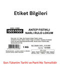 Antep Fıstıklı Narlı Rulo Lokum 1KG