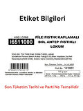 File Fıstık Kaplamalı Bol Antep Fıstıklı Lokum 1KG