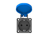 Bemis 1X16A 200/250V Mavi Pano Prizi Yatay Giriş IP44
