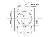 Bemis CEE Norm 5X32A 380V IP44 45 Derece Eğik Makina Prizi