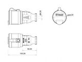 Bemis 1X16A 220V Kauçuk Uzatma Priz