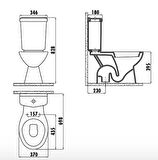 Creavit Pitta Alttan Çıkışlı Klozet Seti - 4 Parça CRV.SET0002.017