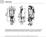 Creavit Asma Klozet İçin Gömme Rezervuar GR5001 + Ore Mat Gri Kumanda Paneli GP3002 CRV.SET0020.3002