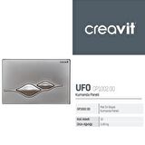 	 Creavit Hela Taşı İçin Gömme Rezervuar GR5006+ Ufo Mat Gri Kumanda Paneli GP1002 CRV.SET0021.1002