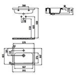 Creavit İpek 45x60 cm Etajerli Mobilya Dolap Uyumlu Lavabo IP060