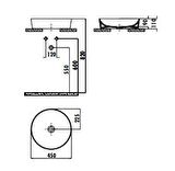 Creavit Ultra 45 cm Tezgah Üstü Çanak Lavabo UL145