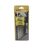JAWS Alyan Anahtar Takımı Düz Uzun 9 Parça 180 mm  JAS 151