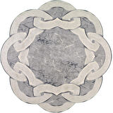 Vitaus Kaymaz Tabanlı Yıkanabilir Halı FGR-S416-Yuvarlak-160x160