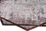 Vitaus Kaymaz Tabanlı Yıkanabilir Halı FGR-S414-Yuvarlak-100x100