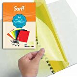 SARFF A4 ŞEFFAF SARI PVC CİLT KAPAKLARI - 100ADET