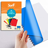 Sarff 450 Micron A4 OPAK MAVİ PP KAPAK 50li Paket