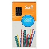SARFF 12mm SİYAH PLASTİK SPİRAL KUTU (100 ADET)