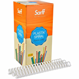 Sarff Spiral Plastik Delux 25 mm 50'li Beyaz