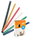 Sarff 25mm.SİYAH DELUX Plastik Spiral 50  Adet