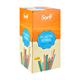 Sarff 28mm.BEYAZ DELUX Plastik Spiral 50 Adet