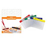 SARFF 7.5x9.5cm KARIŞIK RENK KART POŞETLERİ BLİSTER (10 ADET)